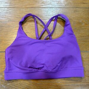 Lululemon Purple Strappy Sports Bra Medium Support